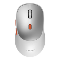 方正 FOUNDER无线双模鼠标N310 轻音通用侧键设计3档dpi轻巧便携 人体工程学台式机笔记本电脑鼠标type-c口充电 2.4G+蓝牙