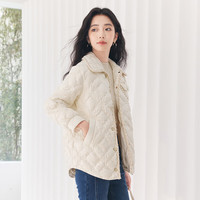 香影 X.YING小香风羽绒服女轻薄款2024年冬季新款千金感90白鸭绒外套