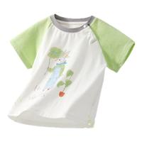 贝肽斯【7A抗菌】25纯棉上衣夏季男女童透气凉感宝宝短袖T恤