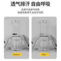 李宁 LI-NING袜子男女专业运动袜短袜长袜中筒袜棉袜吸汗防臭跑步袜子 黑色中筒3双（抗菌/防臭/四季款）