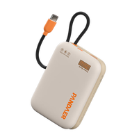 魅族 MEIZU PANDAER 35W 自带线移动电源 充电宝 焦糖布丁 10000mAh多协议快充 可登飞机 适用苹果华为小米