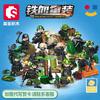 森宝积木 SEMBO BLOCK 铁血重装系列 军事积木玩具