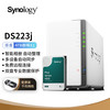 群晖 Synology DS223j NAS配1块4TB群晖HAT3300硬盘套装 数据备份一体机