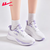 回力女鞋运动鞋2025春夏季透气软底网面轻便减震休闲跑步鞋子女 458香芋紫【透气凉爽 轻盈软弾】 37