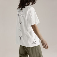 始祖鸟(ARC'TERYX)Walk Gently SS25 COTTON SALMON SKIN 印花舒适时尚百搭短袖T恤 White/白色 S (60kg-70kg)尺码偏大