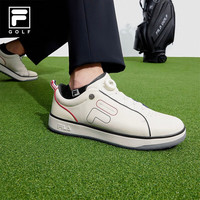 斐乐（FILA）男鞋GF 1911 TRAINER软钉高球鞋冬季综训鞋 明亮白-BW 42.5