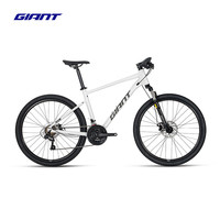 捷安特 25款ATX 620铝合金21速机械碟刹成人变速山地自行车 白月光 M 26×17.5 165-180cm