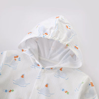 巴厘小猪防晒衣儿童夏季薄款皮肤衣男童外套宝宝空调服婴儿衣服女童防晒服 绿底阳光鹅 130