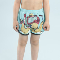 巴厘小猪男童游泳裤小男孩速干平角裤夏季海边泳装男宝宝泳衣儿童四角裤 巴厘黄 120