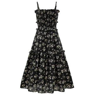 CHOCOOLATE碎花设计吊带连衣裙春夏季田园风森女系裙子