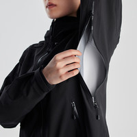 凯乐石（KAILAS）格木冲锋衣硬壳FILTERTEC 3L防水防风耐磨硬壳登山服男KG2441136 女款-墨黑 XXS