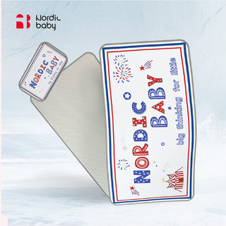 NORDICBABY母婴冰丝透气凉席枕套新生儿双面款家用通用 NB马戏团凉席+凉枕 100*56cm