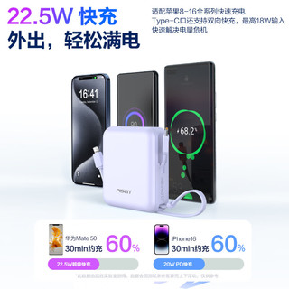  PISEN/品胜 20000毫安大容量 充电宝 双线  20000mAh 蓝