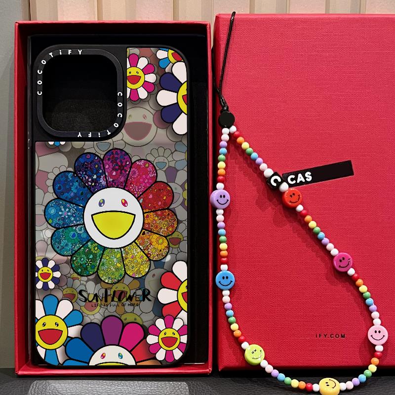 CASETIFY磁吸MagSafe联名村上隆太阳花适用iphone16pro手机壳15promax