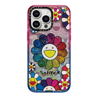 CASETIFY磁吸MagSafe联名村上隆太阳花适用iphone16pro手机壳15promax苹果14plus潮牌13艺术12 CASE【cc538笑脸太阳花居中】棉花糖° iPhone 12