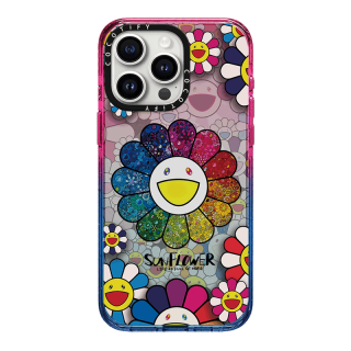 CASETIFY磁吸MagSafe联名村上隆太阳花适用iphone16pro手机壳15promax苹果14plus潮牌13艺术12 CASE【cc538笑脸太阳花居中】棉花糖MagS iPhone
