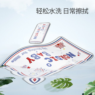 NORDICBABY母婴冰丝透气凉席枕套新生儿双面款家用通用 NB马戏团凉席+凉枕 100*56cm