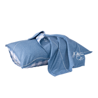 水星家纺枕套全棉枕头套100%纯棉母婴A类抗菌枕头罩一对装双人家用cm