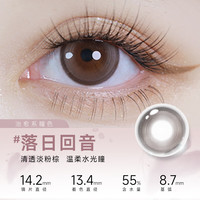 EYEPONY屿系列美瞳日抛10片装大小直径女近视彩色隐形眼镜屿鹿褐视客  眠眠萤灰 450度