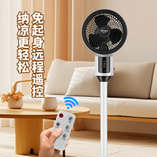 扬子家用循环扇小电扇静音办公台扇三挡落地循环扇小型立式电风扇