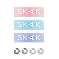 88VIP：SKAK 美瞳日抛10片装绿色大直径混血cos隐形眼镜女