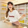唐狮 发泡印字母短袖T恤女2025新款夏季独特别致上衣内搭打底衫