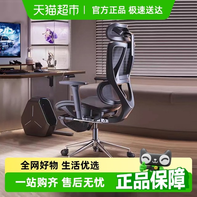 永艺 沃克pro 人体工学椅 灰色 无搁脚