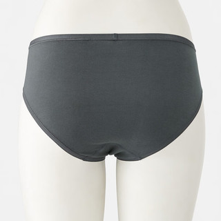 無印良品 MUJI 無印良品  女式 弹力天竺织中腰短裤 内裤 FCE01A1A 深灰色 2XL