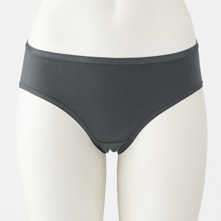 無印良品 MUJI 無印良品  女式 弹力天竺织中腰短裤 内裤 FCE01A1A 深灰色 2XL