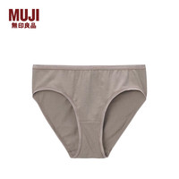 無印良品 MUJI 無印良品 女式 弹力天竺织中腰短裤 内裤 FCE01A1A 深咖啡色 L