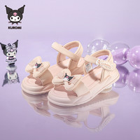 hellokitty库洛米童鞋女童凉鞋2025儿童夏季公主鞋女孩露趾鞋 黑色 26码