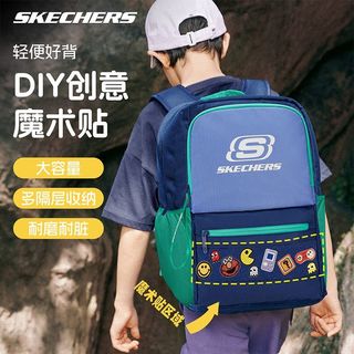 斯凯奇解压书包女生小三到六年级初中大容量儿童轻便双肩包男