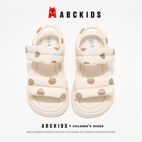 Abckids女童鞋子儿童公主凉鞋2025夏款女孩软底洋气沙滩单鞋 粉色 32码