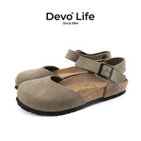  Devo Life/的沃 牛皮 女士单鞋