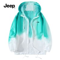 百亿补贴：Jeep 男女同款夏季薄款连帽透气宽松皮肤衣