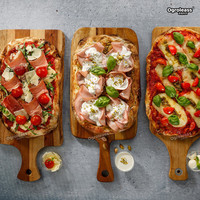 欧格利司缪拉意大利式罗马式披萨 加热即食芝士火腿榴莲披萨成品饼底pizza （风干火腿）罗马式披萨（长形）265g