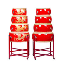 音域（RANGE）18寸锣鼓扁鼓牛皮大鼓中国红鼓儿童演出龙鼓堂鼓排鼓锣鼓乐器