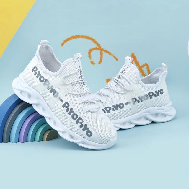 黄色小鸭 PIYOPIYO 儿童运动鞋网面透气25年夏季男童跑步鞋轻弹缓震中大童休闲鞋