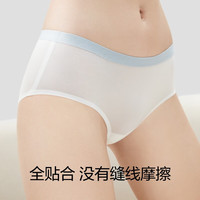 蕉内3系女士内裤透气无痕棉里裆少女抗菌超薄中腰三角裤冰丝3件装  3条