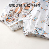 舒贝怡2件装婴儿衣服0-6个月新生儿夏季薄款连体衣A类男女宝宝短袖哈衣