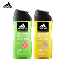 移动端、京东百亿补贴：adidas 阿迪达斯 男士功能型香波沐浴露清洁留香 源动250+征服250ml