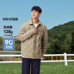 Semir 森马 纯色百搭上衣保暖羽绒服男