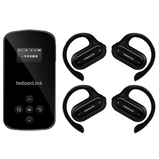  IndoorLink/音德聆客 降噪 无线讲解器+接收机+充电消毒箱