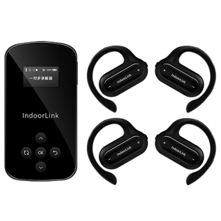  IndoorLink/音德聆客 降噪 无线讲解器+接收机+充电消毒箱