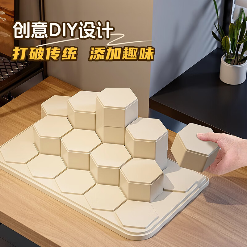 EACHY盲盒展示架收纳盒透明防尘手办玩具labubu泡泡玛特展示盒-大号