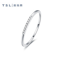 TSL 谢瑞麟 曜星系列18K金戒指 13号圈 BB269
