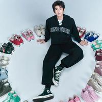 匡威 圣诞款1970S 男女同款红绿雪人刺绣高帮帆布鞋