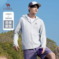 CAMEL骆驼男款防晒衣凉感2025春夏防紫外线皮肤衣户外游玩休闲外套 M15BA30077 幻影黑 2XL