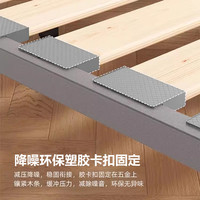 无床头榻榻米排骨架床架加厚实木1.8米床板折叠床架1.5龙骨架 1500mm*1900mm