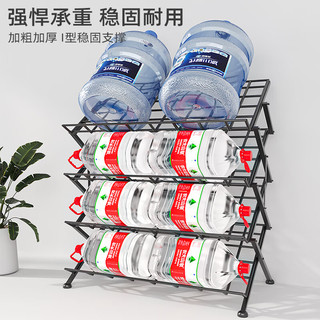 适觉一体折叠鞋架多层多功能免安装鞋架家用宿舍折叠简约金属置物架 白色3层 长55厘米